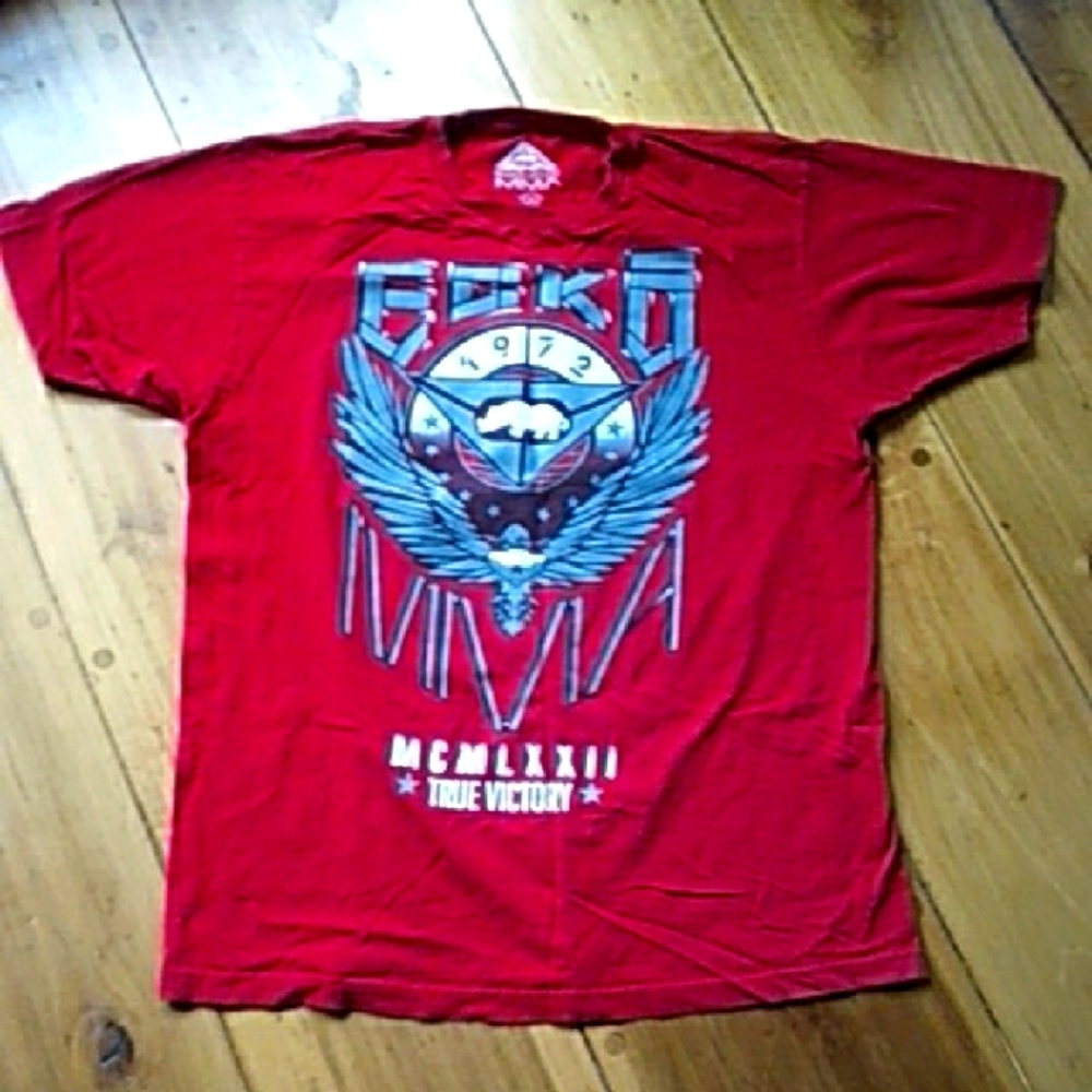 Ecko Unlimited MMA Red Graphic T-Shirt